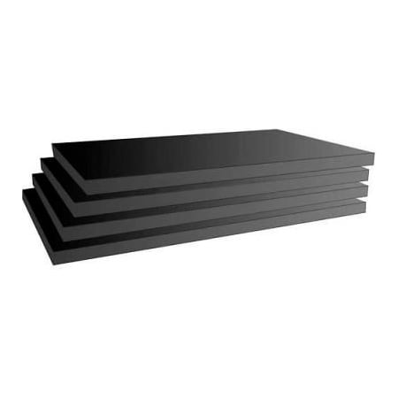 Slatwall Black Shelves, 3/4Hx8Dx22-1/4W, Finished On 2 Sides And 3 Edges